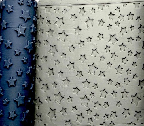 Stars deboss texture roller - roller, |