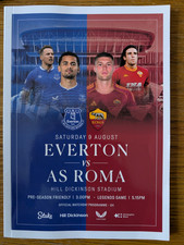 Everton v AS Roma 2024/25 friendly programme