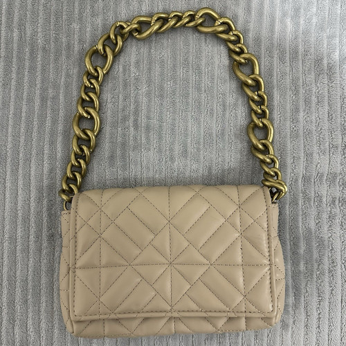 Zara beige quilted faux - zara,