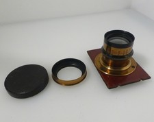 Circa 1890 brass portrait lens - brass,