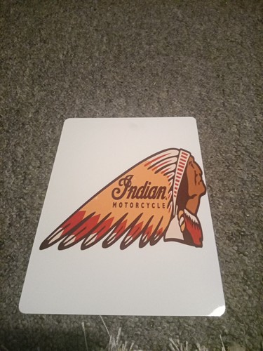 Indian motorcycles metal sign - metal,