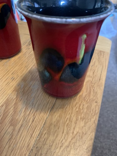 Poole pottery red - poole, vase