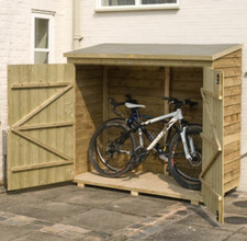 6x3 WOODEN BIKE STORE OUTDOOR