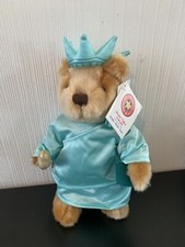 2004 Herrington Hard Rock Cafe Collectible Teddy Bear Statue of Liberty