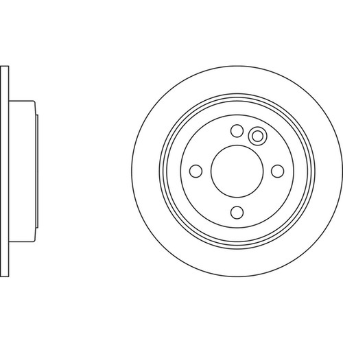 Brake discs solid - 2x, for