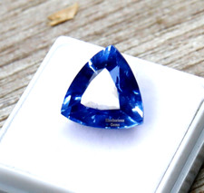 Trillion Shape 10 Ct AAA+ Quality Natural Tanzanite Gemstone GGI Certified