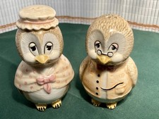 Old Owls  Salt & Pepper Pots - Ceramic