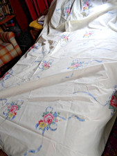 Vintage sheeting fabric shabby - fabric,