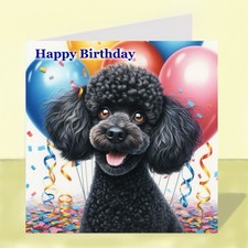 Miniature Poodle Dog Birthday