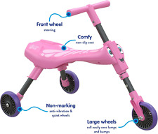 Scuttlebug 3-Wheel Foldable Ride-On Tricycle for 1+yr Old Boys & Girls, Trike,