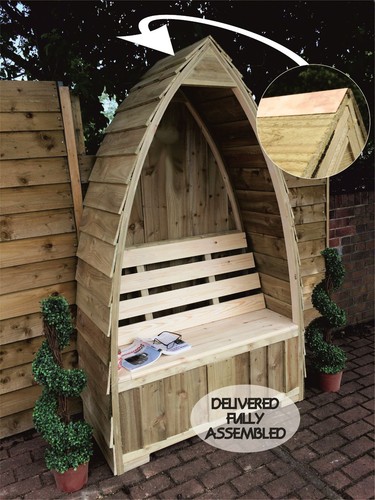 Boat shaped arched garden - boat,