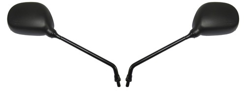 Mirrors 8mm black - black, rectangle
