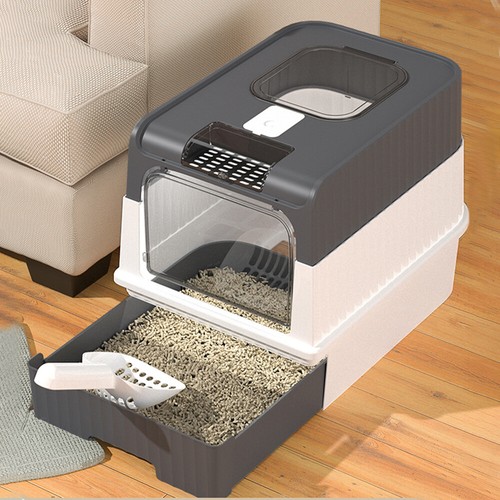 Large cat litter - large, self