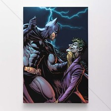 Batman Poster Canvas Dark Knight Comic Book Cover Art DC Print #31128
