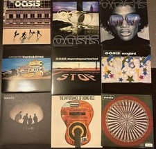 Oasis 7” Vinyl Set Of 9 Bundle Noel Liam Gallagher Shirt
