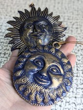 90s Y2K Vintage Celestial Sun & Moon Hanging Christmas Xmas Tree Decorations