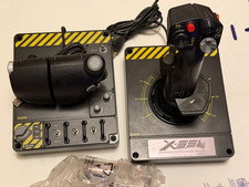 Saitek Pro Flight X-55 Rhino H.O.T.A.S. System, USB PC  Working STICKY RUBBER