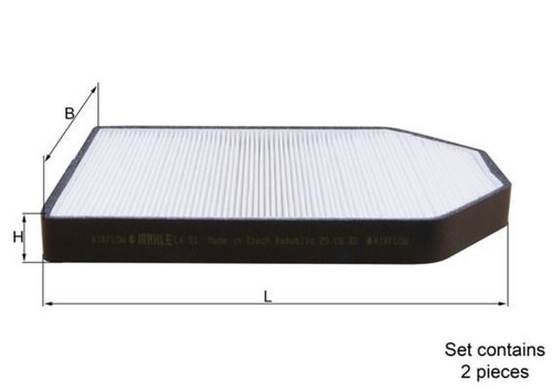 Cabin air filter fits audi - filter,