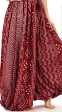 RED ASSUIT PRINT TRIBAL GYPSY