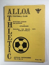 Alloa Athletic v Stranraer