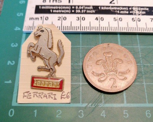 Farrari horse logo pin - farrari, badge