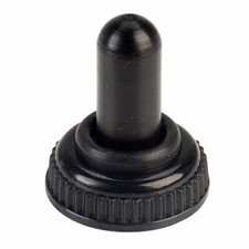 Maplin Black Rubber Boot Cap Toggle Switch Cover With Washer Ring YL01B
