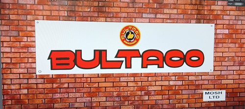 Bultaco banner motorcycle - bultaco,