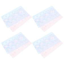  8pcs Paper Ball Quilling Mold With 3-Row: Half Ball Domes Template - 3D