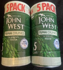 2 x 5 (each 132) john west tuna in spring water, FREE F&P