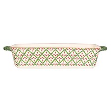 NEW CATH KIDSTON SMALL STONEWARE LONDON RANGE CHRISTMAS ROASTING/LASAGNE DISH