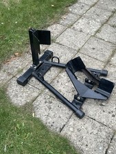 Heavy Duty Motorcycle Front Wheel Chock / Stand – Adjustable, Garage or Van