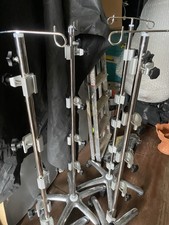 Medical Drips Stands With Monitor Brackets Stainless Steel