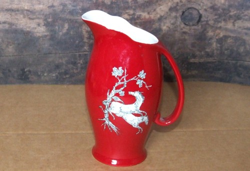 Crown devon pegasus - jug, red