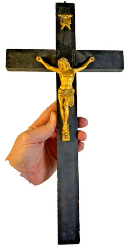 Antique wood wooden - wooden, catholic