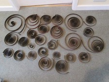 Mixed Collection of 25 Vintage Clock Mainsprings - Spares or Repair - Job Lot