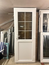NEW UPVC DOOR 214 x 83 cm   EX SHOWROOM GEORGIAN BARS - REF DX120