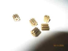 5 Brass Pinion Gears 9 Teeth
