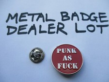 25 x PUNK METAL BADGES -