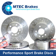 Honda Civic 1.8 Vti 97-01 MB6 Front Rear Drilled Grooved Brake Discs Mintex Pads