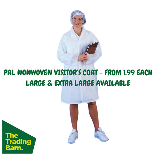 Lab coat white - white, disposable