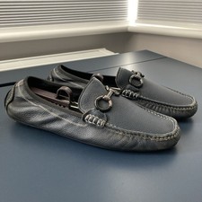 Mens Loafers Pebbled Leather