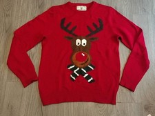 Mens Next Reindeer Christmas Jumper Size Medium