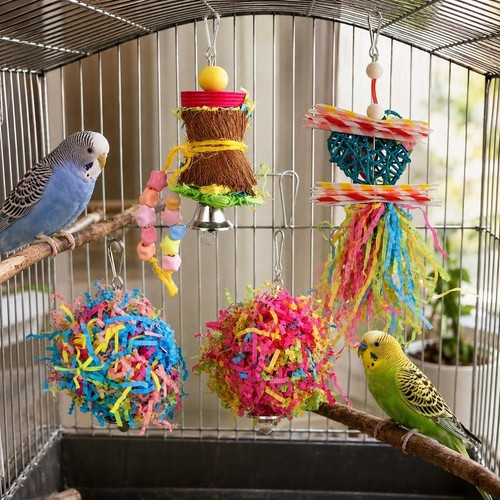 Bird cage wooden - bird, chew