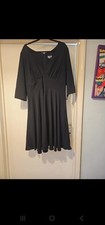 Hell Bunny Size 3xl 20 Black Tea Dress Circle Vintage Retro Party Xmas