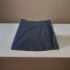 BODEN Side Split Jersey Mini Skirt Size UK 22 navy blue NWT R0380
