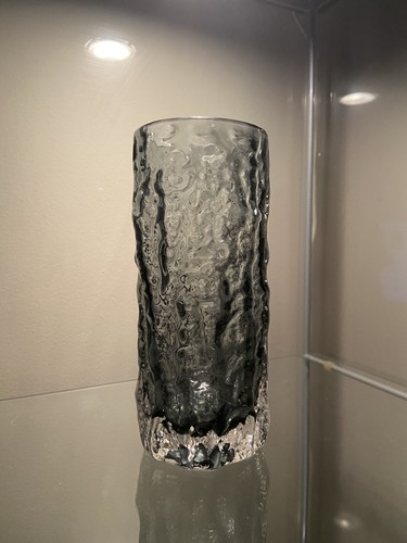 Whitefriars glass bark vase - glass,