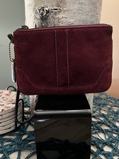 COACH  Wristlet/ Hand Bag Plum