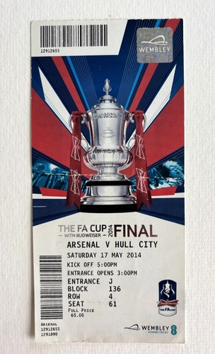 2014 cup final - 2014, ticket