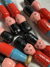 Vintage 1950s Set Of 9 Wooden