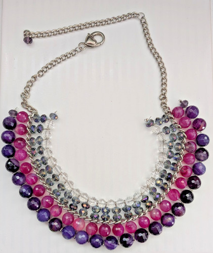 Multi colour faceted crystal - colour,